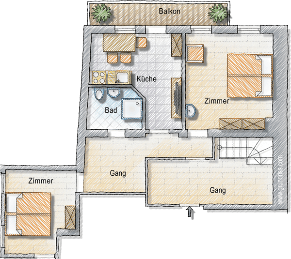 Grundriss Wohnung Alpenblick