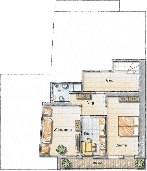 Grundriss Wohnung Dolomitenblick